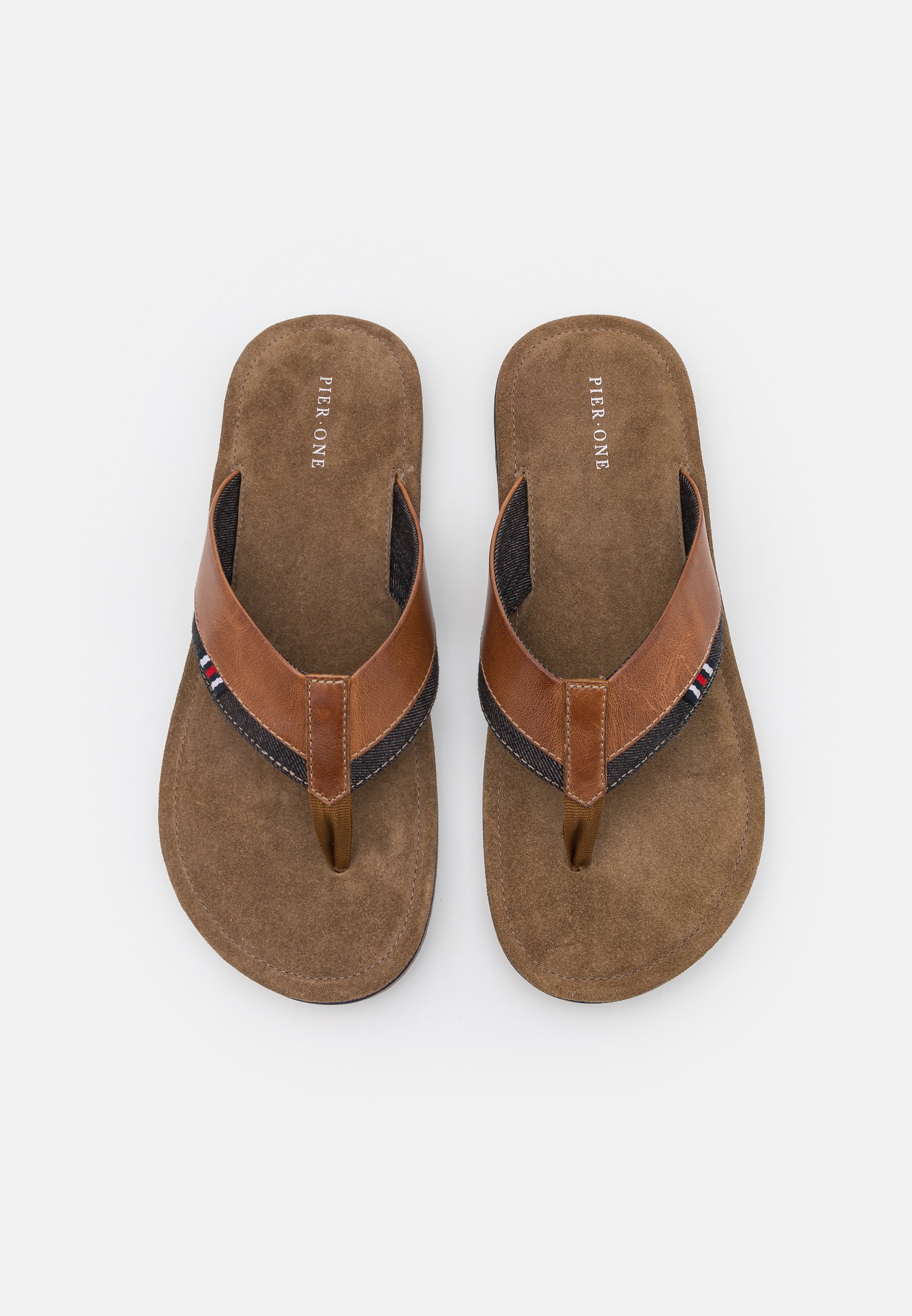 Zehentrenner braun leder Clearance